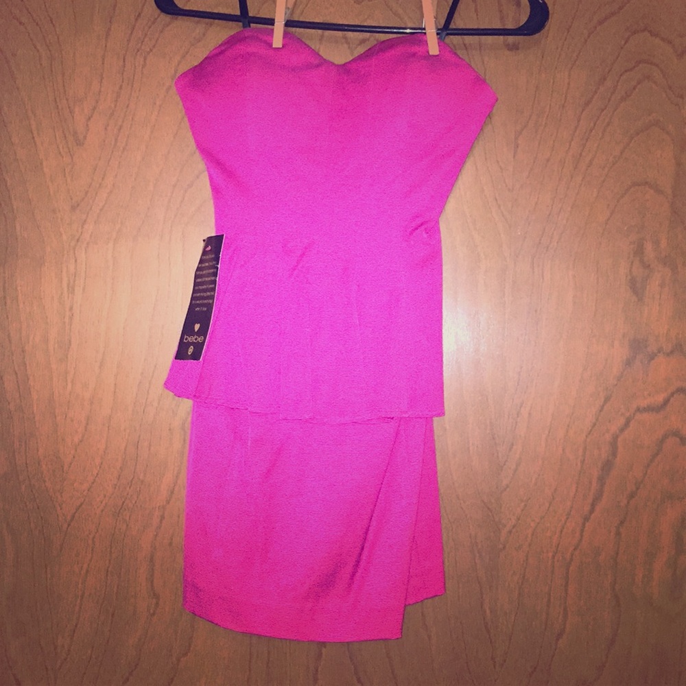 Pink Bebe mini dress